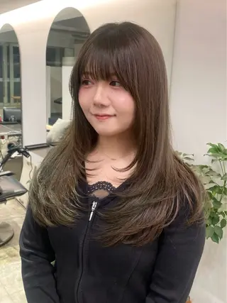 ロング an🦋レイヤー/ 無料カット【蔵前】のヘアスタイル