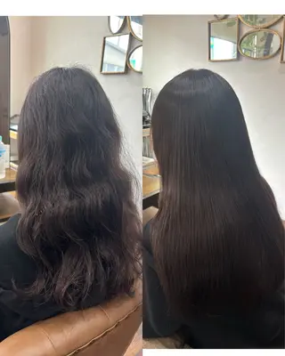 ロング 對比地 茜のヘアスタイル
