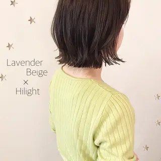 ミディアム カラー 市川 千夏のヘアスタイル