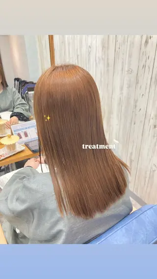 ロング 縮毛矯正✨髪質改善 🤍佐々木彩衣のヘアスタイル