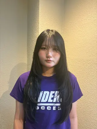 ロング 佃 風子のヘアスタイル