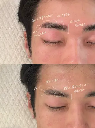 メンズ アイブロウ 吉祥寺kasumi 🌛eye/browのマツエク・マツパデザイン