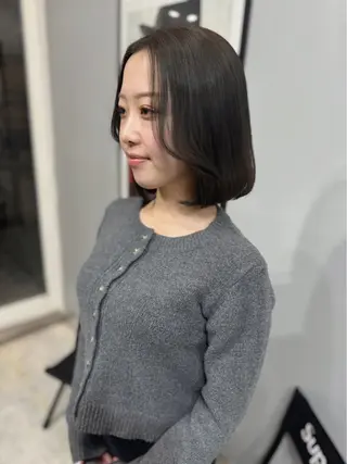 ミディアム 透明感カラー🌿ボブ ✨飛田 ケイのヘアスタイル