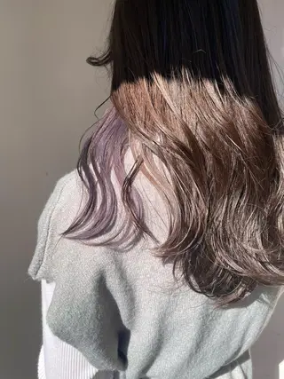 ロング カラー レイヤー/ハイトーン 🫧‪Erikaのヘアスタイル