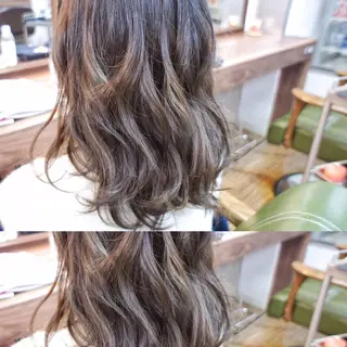 ミディアム カラー たまプラーザ駅 YAMATOのヘアスタイル