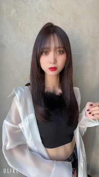 ロング 銀座✨レイヤーカット 顔まわり/坂本亜裟海のヘアスタイル