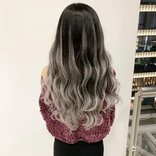 ロング カラー ヘアアレンジ TATSUYA アートディレクターのヘアスタイル