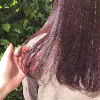 ロング カラー パーマ ヘアアレンジ 艶カラー/ケアカラー /韓国ヘア/ヒビキのヘアスタイル