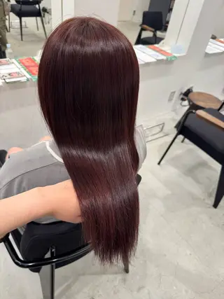 ロング カラー 萩原 紗妃のヘアスタイル