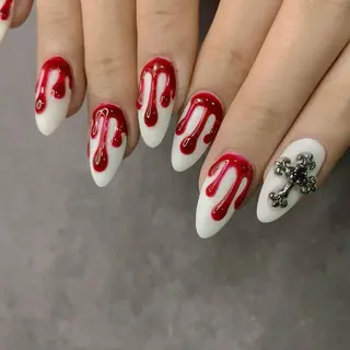 ネイル 渋谷／チップ長さ出し 👑アプレgel-xのネイルデザイン