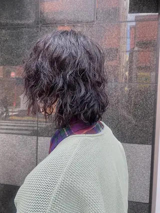 パーマ メンズ 技術モデル募集中 🩶村嶋 彩のヘアスタイル
