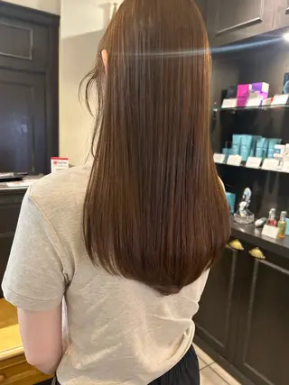 ロング カラー 佐川 絢のヘアスタイル