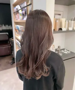 ロング 大人ガーリーベージュ カラー/新宿/ふたばのヘアスタイル