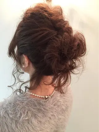 ミディアム セミロング ヘアアレンジ 松永 雄樹のヘアスタイル