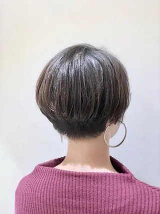 ショート カラー パーマ ヘアアレンジ 【ツヤ髪美容師】 ツダケイスケのヘアスタイル