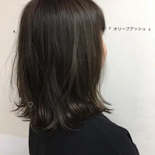 ミディアム カラー 有光 ルイのヘアスタイル
