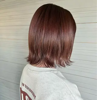 ミディアム カラー 玉木 愛美のヘアスタイル