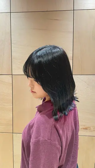 ミディアム カラー 進藤 来実のヘアスタイル