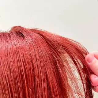 セミロング カラー 💗暖色/ブリーチ/ レイヤー/横浜/メイのヘアスタイル