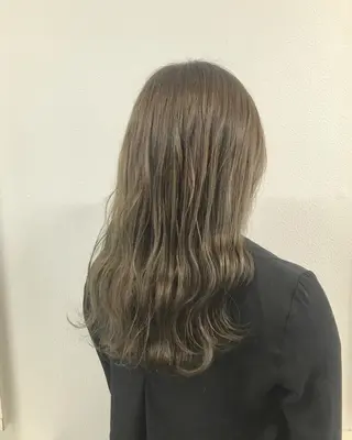 セミロング カラー ヘアアレンジ GiseL天神カラー 髪質改善/ブリーチのヘアスタイル
