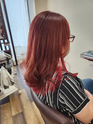 ロング 龍 悠紀のヘアスタイル