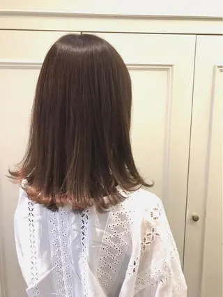 セミロング 大久保 愛のヘアスタイル