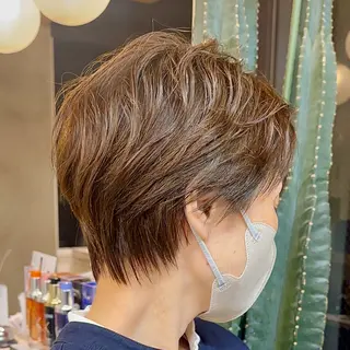 ショート パーマ 縮毛矯正/ショート ボブ/髪質改善ともきのヘアスタイル