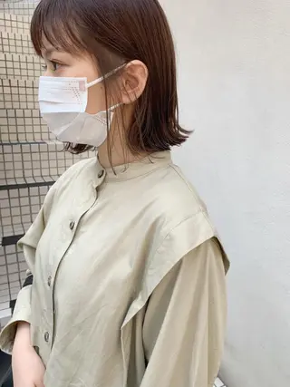 ショート カラー 樫原裕二/似合わせ カット/透明感カラーのヘアスタイル