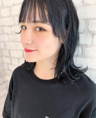ミディアム カラー ✂️小顔カット✂️ 山本有紀のヘアスタイル