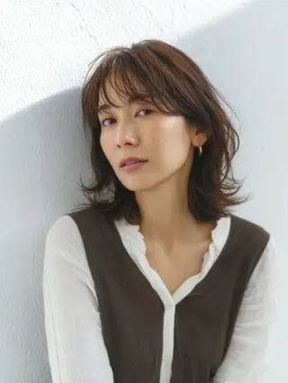 ミディアム VIE.ORNER 浦安店 三上真弥のヘアスタイル