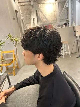 パーマ メンズ メンズ清潔感のプロ 💈メンズパーマ藤田のヘアスタイル