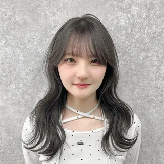 ロング カラー SHUN/韓国/ レイヤー/透明感🖤のヘアスタイル