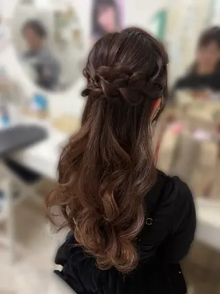 ロング 六本木0分ヘアセット ヘアメイクのヘアスタイル