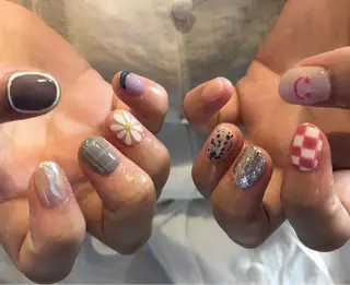 ネイル パラあり！フィルイン 美フォルムのネイルデザイン