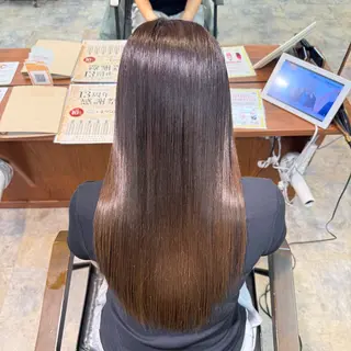 ロング レイヤーカット 縮毛矯正 高杉颯汰のヘアスタイル