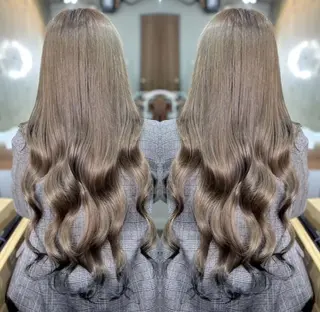 ロング パーマ メンズ ヘアアレンジ ♡SNSで大バズり♡ コリアン羽エクステ◎のヘアスタイル