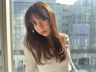 ロング カラー 𝐘𝐔𝐑𝐈𝐀 |人形町店🩶のヘアスタイル