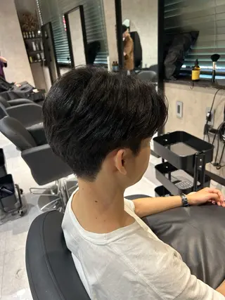 ショート メンズ 《.Xian》リク/ 艶カラー✨カット✂️のヘアスタイル