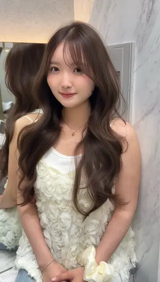 ロング カラー レイヤーダブルカラー KYONのヘアスタイル