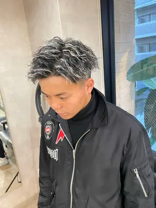パーマ メンズ レイヤー♡ຼ ボブ/renaのヘアスタイル