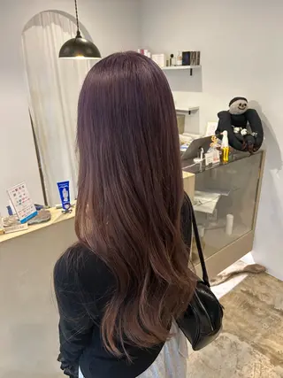 ロング カラー 川端 明莉のヘアスタイル