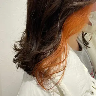 セミロング カラー shiho .のヘアスタイル
