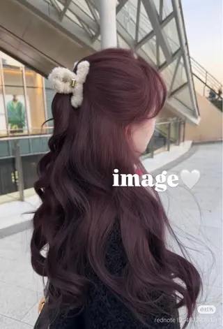 ロング カラー 韓国×ワンホン 艶カラー/ハヅキ🎀のヘアスタイル
