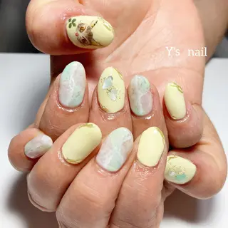 ネイル 手書きが得意🖌️ Y’s  nailのネイルデザイン