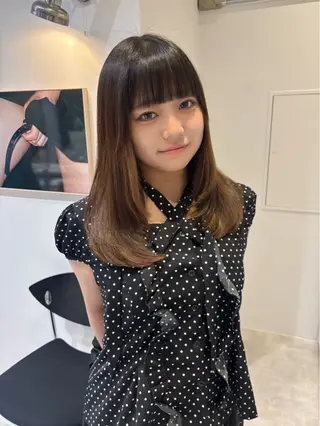 ミディアム カラー あやか🩰 カラーモデル/栄のヘアスタイル