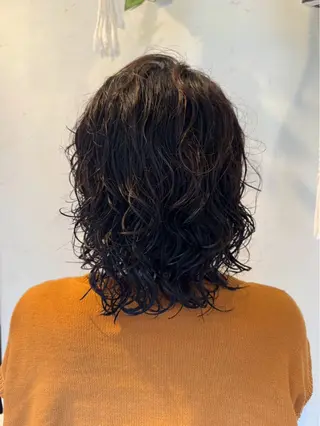 ミディアム パーマ 髪質改善 曳舟FUKUDAのヘアスタイル