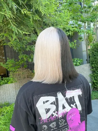 ミディアム カラー 安田和洋 ブリーチカラー特化のヘアスタイル