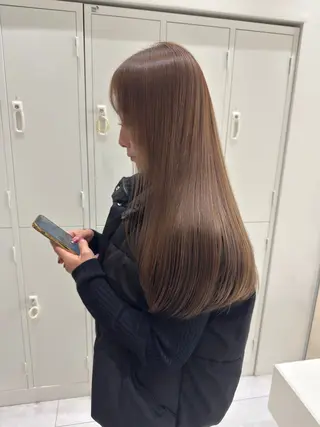 セミロング Zina京都河原町 maikaのヘアスタイル