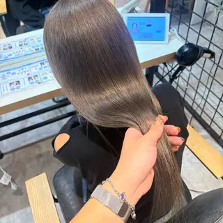 ロング カラー 🍃オリーブ/透明感 カラー/ shoのヘアスタイル
