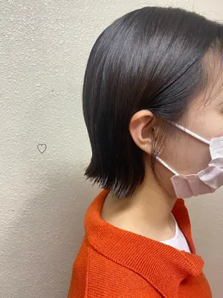 ミディアム カラー 縮毛矯正/艶カラー/ ikedaのヘアスタイル